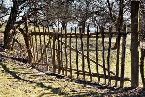 rustic wooden gate